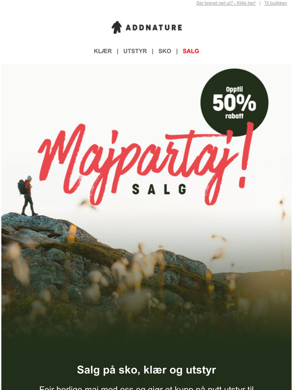 Opptil 50% rabatt