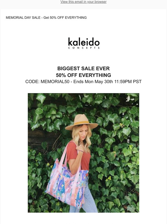  BIGGEST SALE EVER -50% OFF EVERYTHING