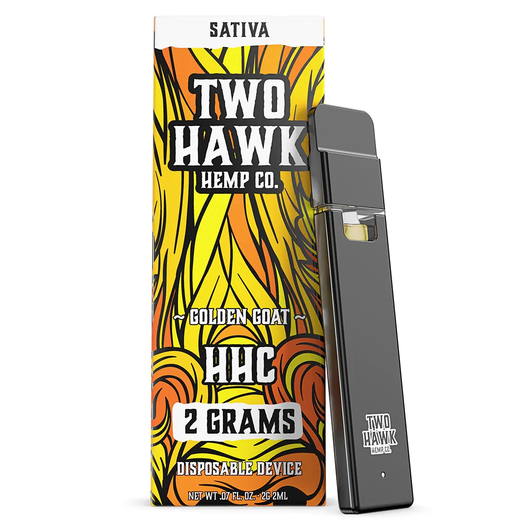 Image of HHC DISPOSABLE VAPE PEN - GOLDEN GOAT - 2 GRAM