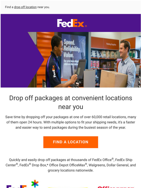 fedex drop off