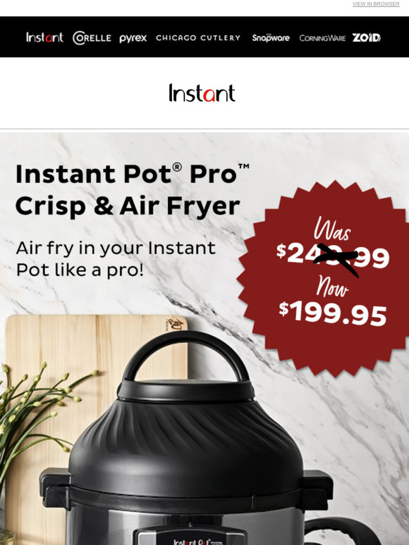 instanthome Air Fry like a pro Milled