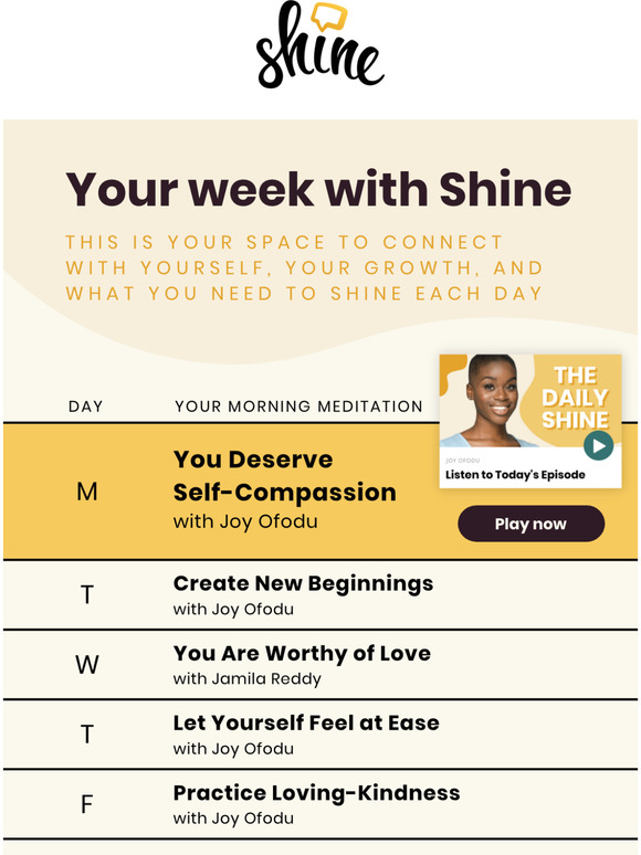 Get the compassion you deserve, -