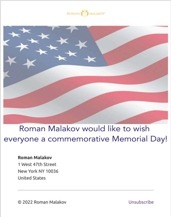 Memorial Day!
