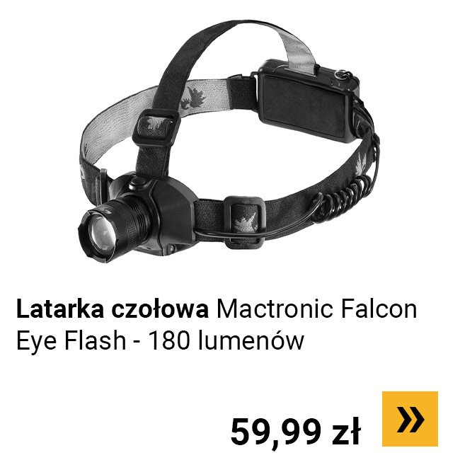 Latarka czołowa Mactronic Falcon Eye Flash - 180 lumenów