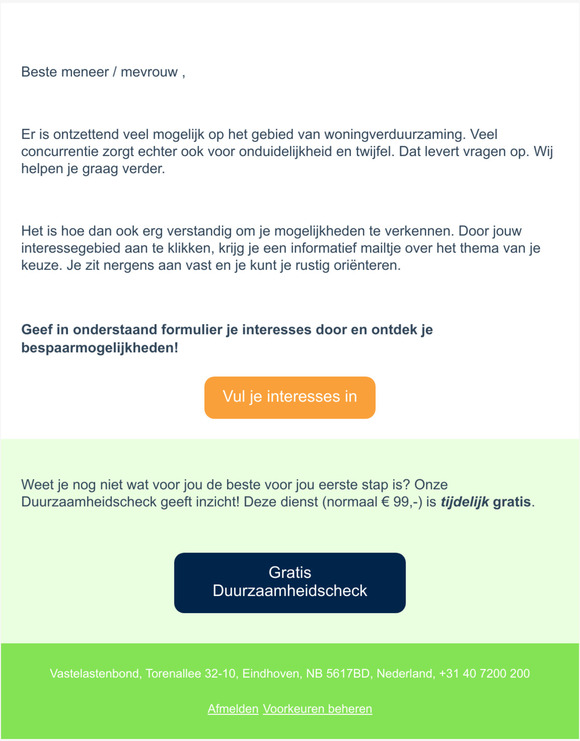 Wat wil je nog meer weten over woningverduurzaming?