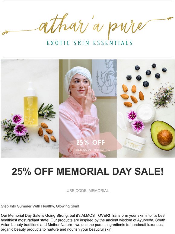 MEMORIAL DAY SALE ENDS TONIGHT! 25%  Off Sitewide  