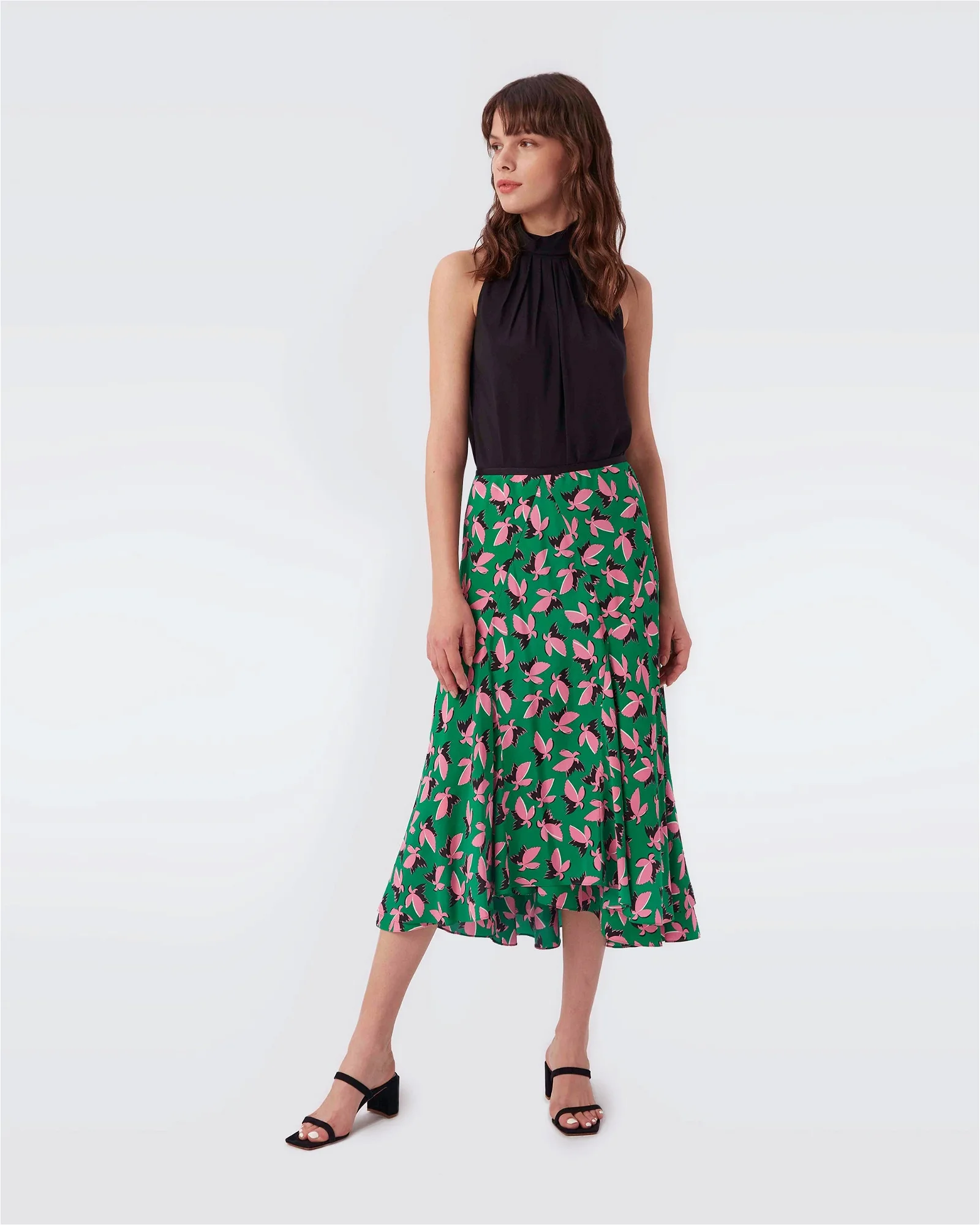 Image of Debra Crepe Midi Skirt