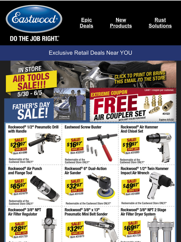 The Eastwood Company Retail Store Exclusive! SAVE 25! Milled