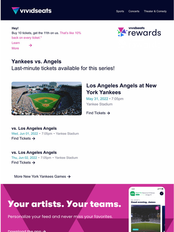 vivid seats new york yankees