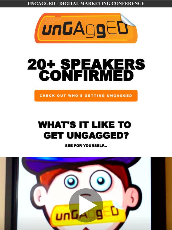 SPEAKERS CONFIRMED!