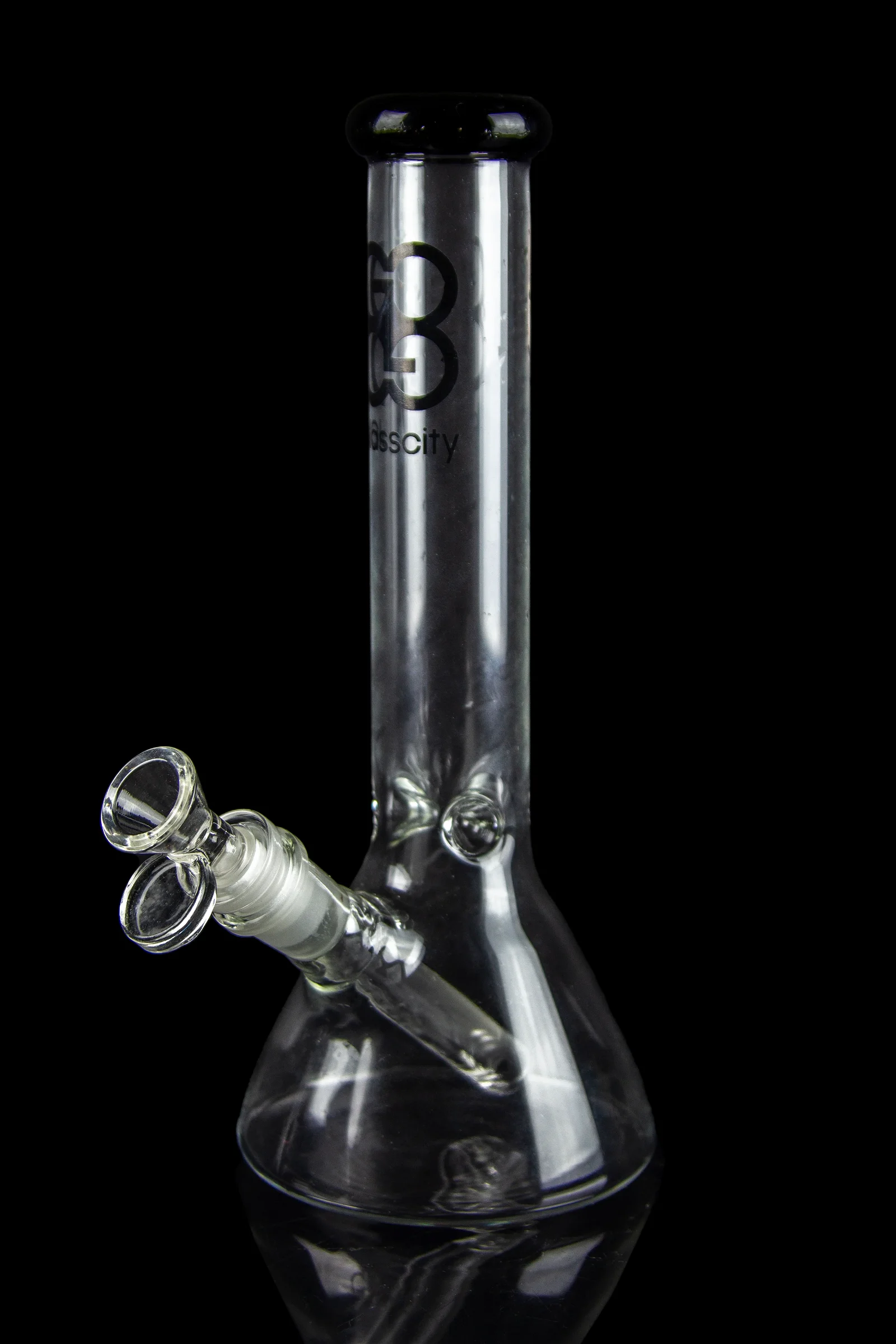 Glasscity Beaker Ice Bong - Black