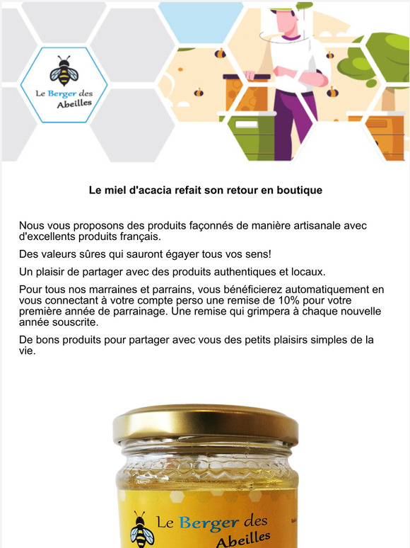 Le miel d'acacia refait son retour en boutique