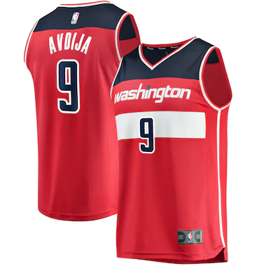 Men's Fanatics Branded Deni Avdija Red Washington Wizards 2020 NBA Draft First Round Pick Fast Break Replica Jersey - Icon Edition