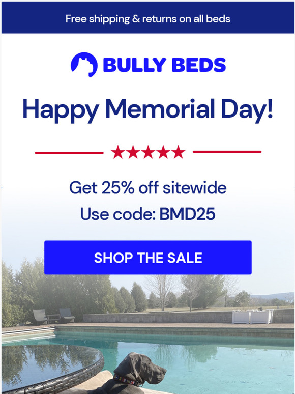 Bully Beds Happy Memorial Day! Milled