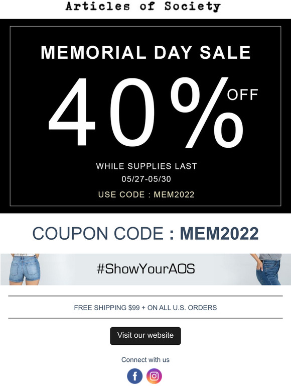 Memorial Day Sale - LAST DAY HURRY UP !