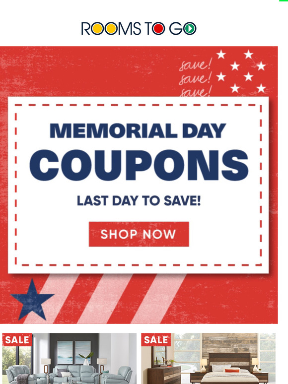 Rooms To Go Ends TODAY! Save with special coupon offers. Milled