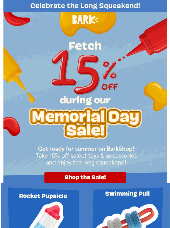  Shop the Memorial Day Sale on BarkShop!