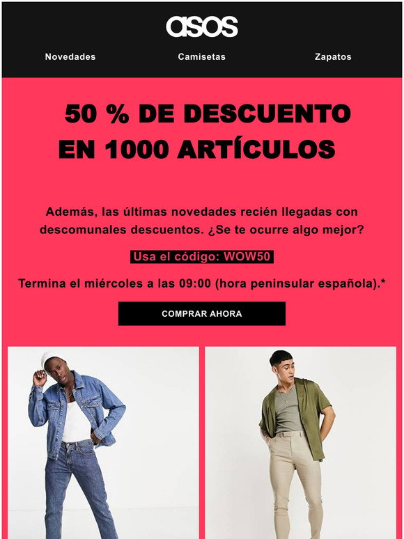 Asos - ecommerce CPS: Ha llegado la hora -50% en 1000 estilos | Milled