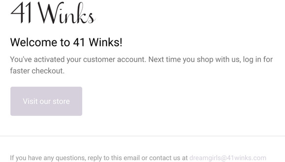 Customer account confirmation