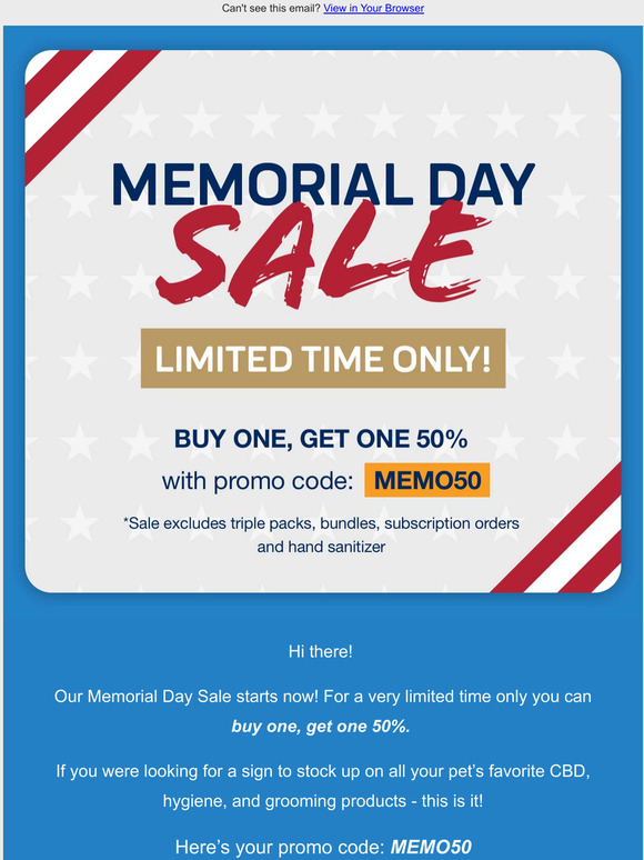 Shop Our Memorial Day Sale!