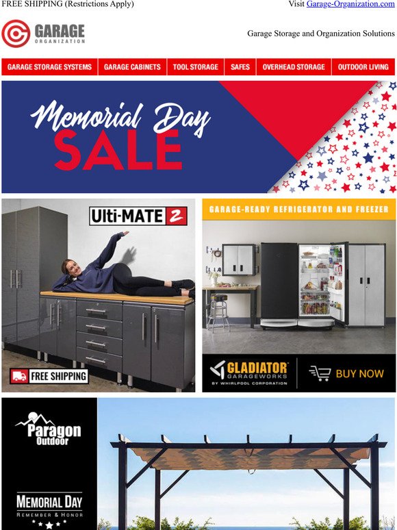  Garage Organization Memorial Day Sale 