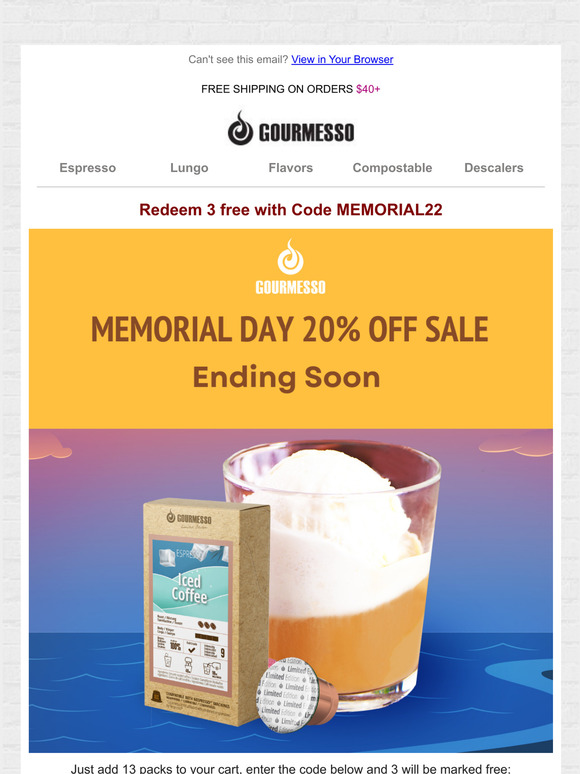 The Memorial Day 20% Off Sale Ends Soon