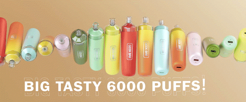 Lush Flavors Geek Bar X6000 TF-Nic Disposable | 6000 Puffs | 14mL |  Flawless Vape Shop Pulse X Kiwi Passion Fruit