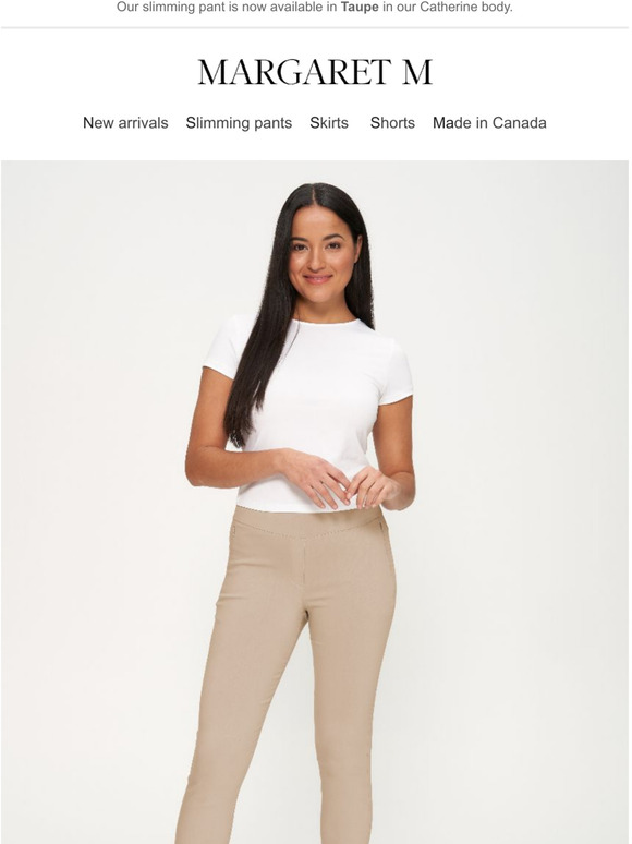 Our slimming pant in Taupe!