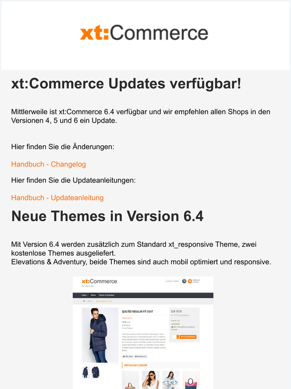 xt:Commerce Updates verfgbar