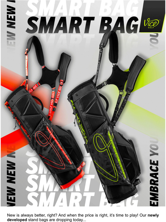Vice Golf SMART Choice Four new VICE Golf Bags Milled
