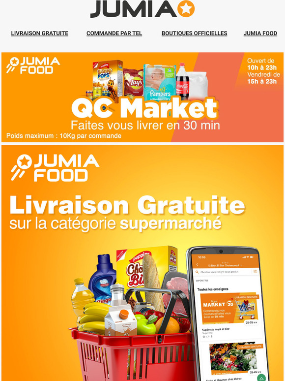 Jumia Algérie Tes courses sur Jumia Food Market C'est gratuit et livr