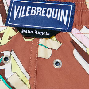 Men Swim Trunks Monogram 3D - Vilebrequin x Palm Angels
