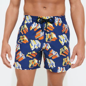 Men Swim Trunks Monogram 3D - Vilebrequin x Palm Angels