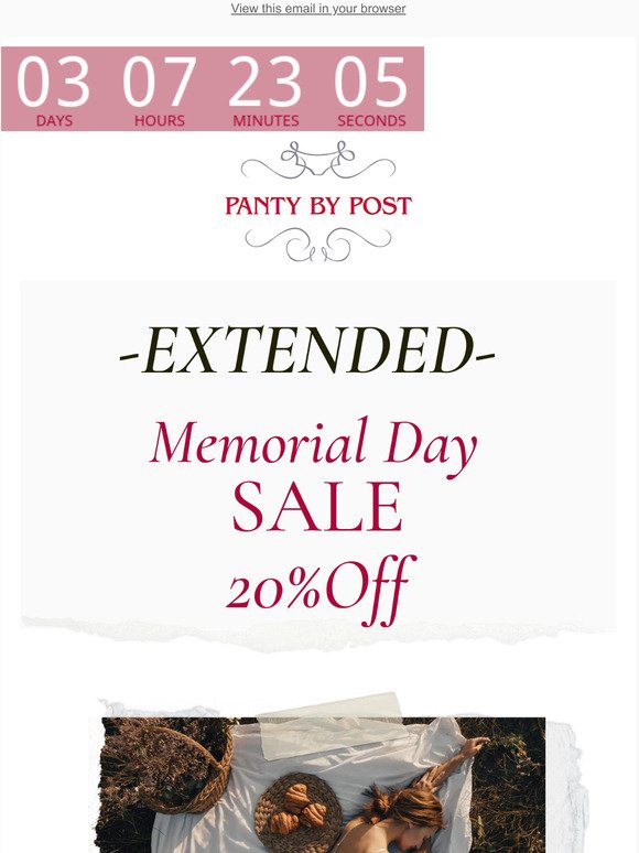 okay... we extended the sale just for you