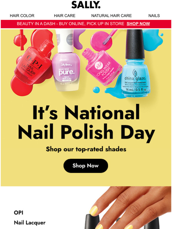 Sally Beauty Supply Happy National Nail Polish Day! Celebrate with OPI, China Glaze, & More