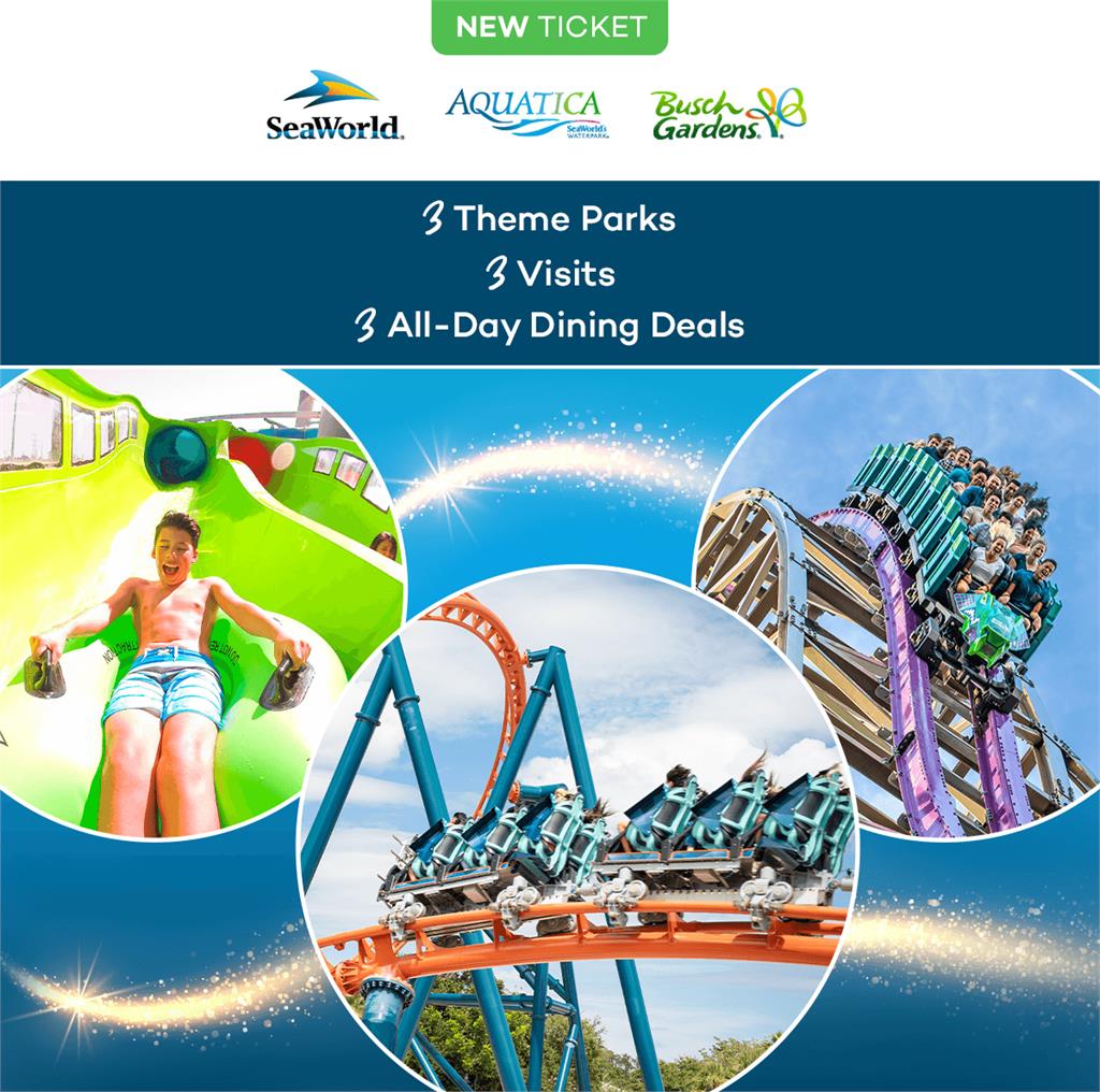 SeaWorld 3-Visit Ticket