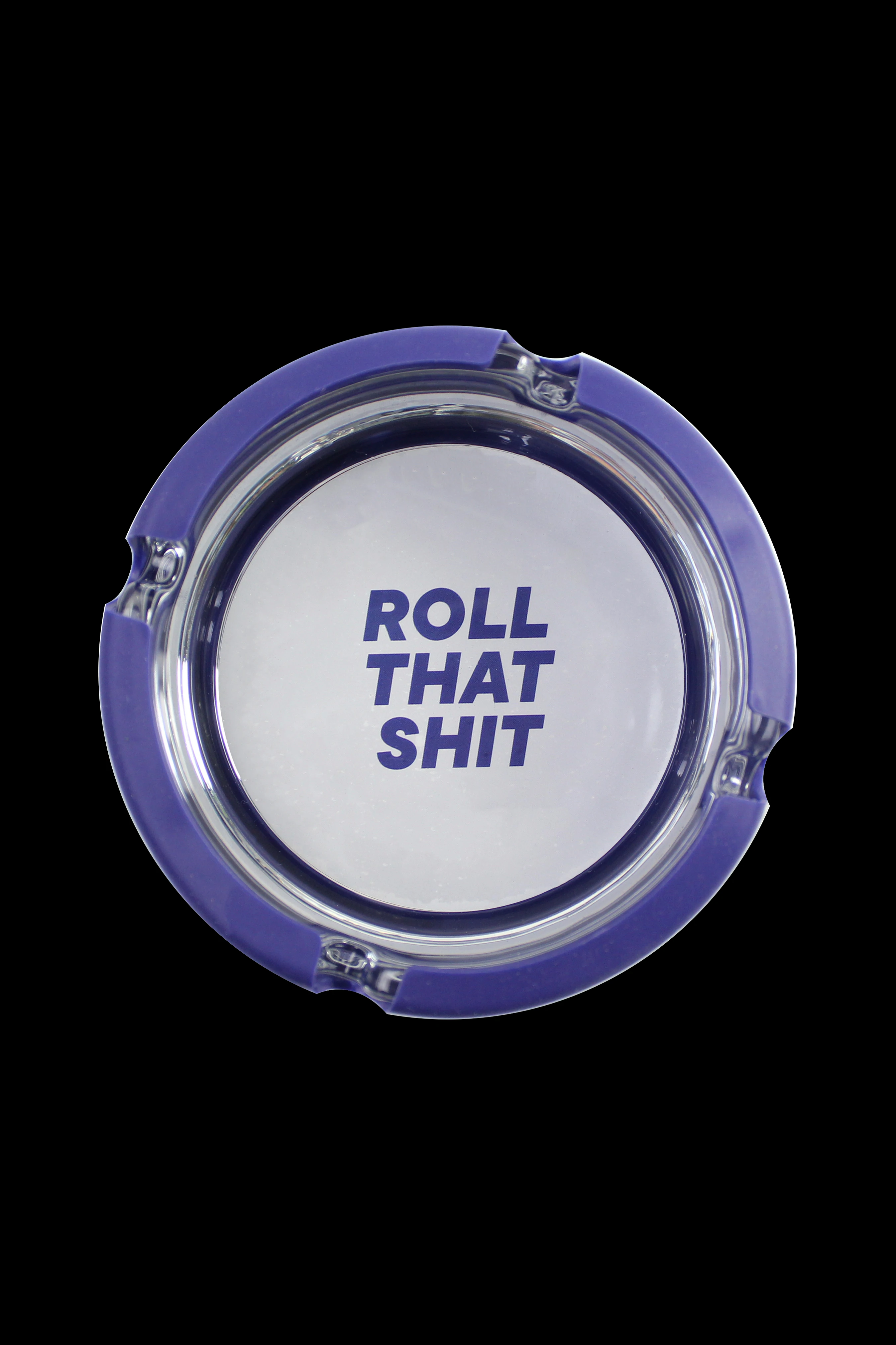 Image of Ugly House Silicone & Glass Ashtray - Roll That Shit