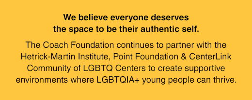 We believe everyone deserves the space to be their authentic self.
