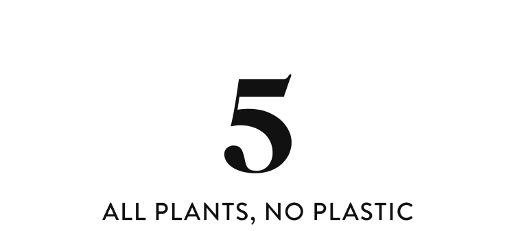All plants, no plastic