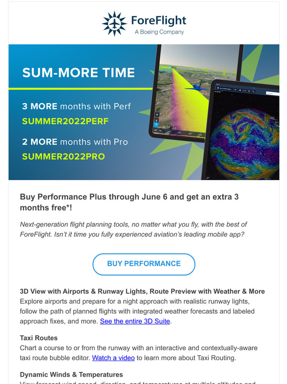 Foreflight Our Summer Time Promo is Here to Give You SumMore Time on
