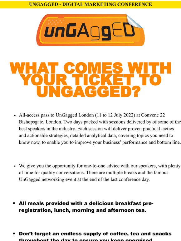 Unlimited Perks at UnGagged London!