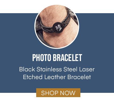 Leather Photo Bracelet