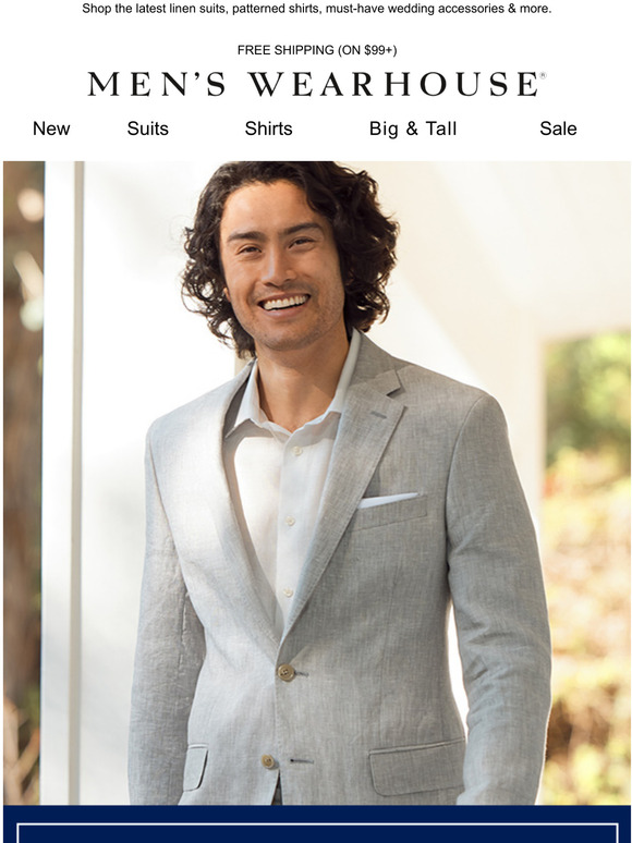 Men's Wearhouse Love the way you look in linen suits from JOE Joseph