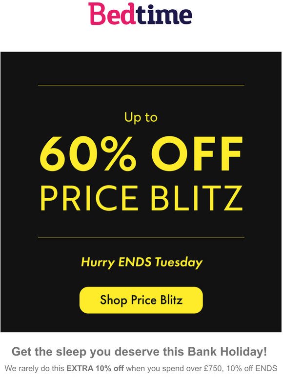Up to 60% Off Price Blitz PLUS EXTRA 10% off*