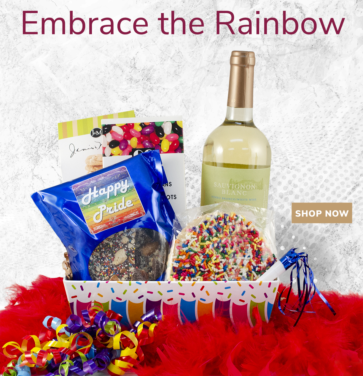 Colorful Baskets for Pride Month Milled