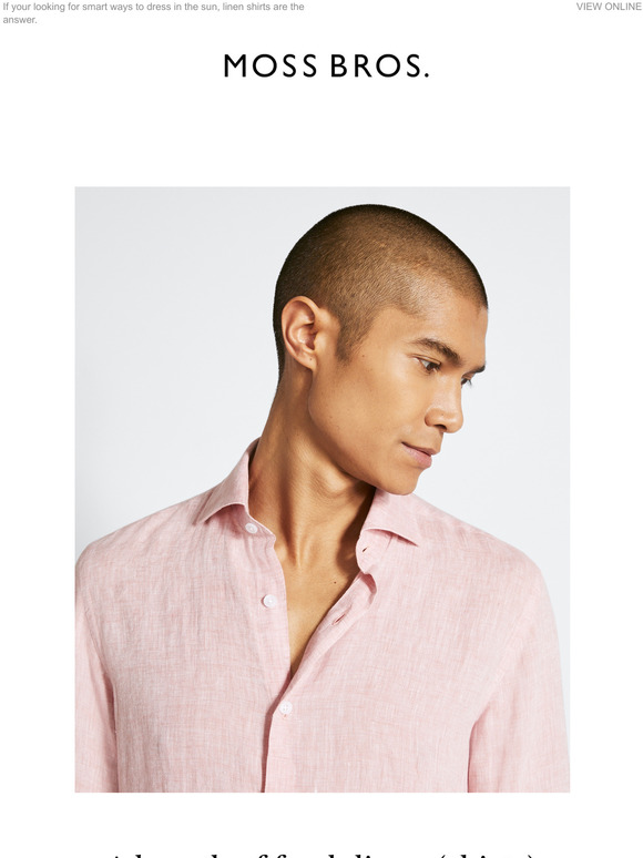 Moss Bros Spotlight on Linen shirts Milled