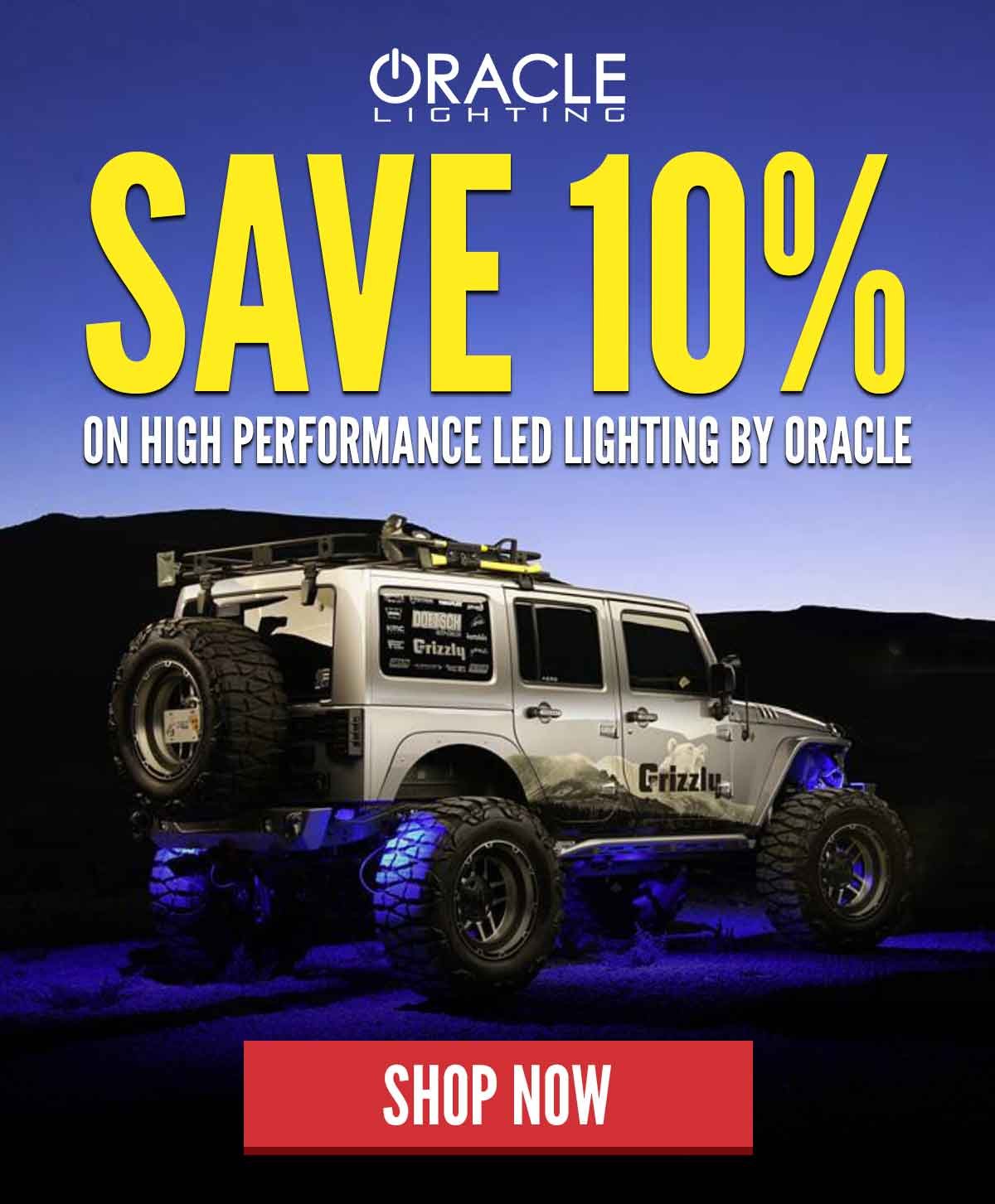 Save 10% On High Performance LED Lighting By Oracle