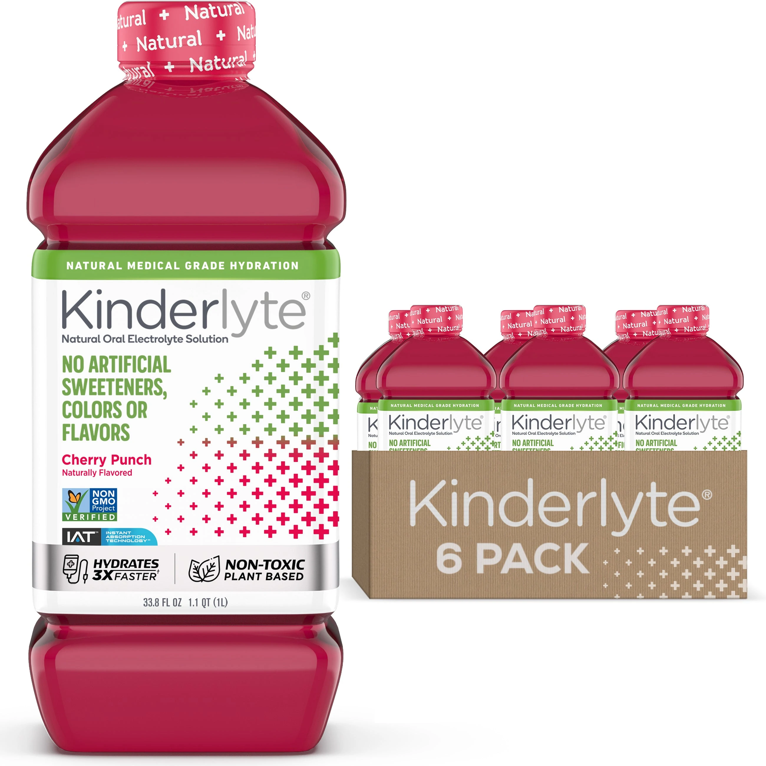 Image of Kinderlyte Oral<br>Electrolyte Solution<br>Cherry Punch
