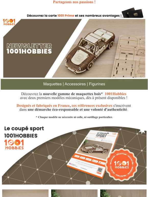 Maquettes de voitures - Toutes les maquettes voitures avec 1001Hobbies
