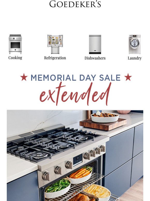 Memorial Day Sale Extended. Buy More, Save More